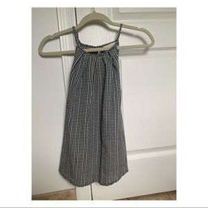 Black and white checkered tank top